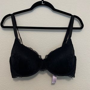 Savage X Fenty Black Floral Lace Balconette Bra 36DD